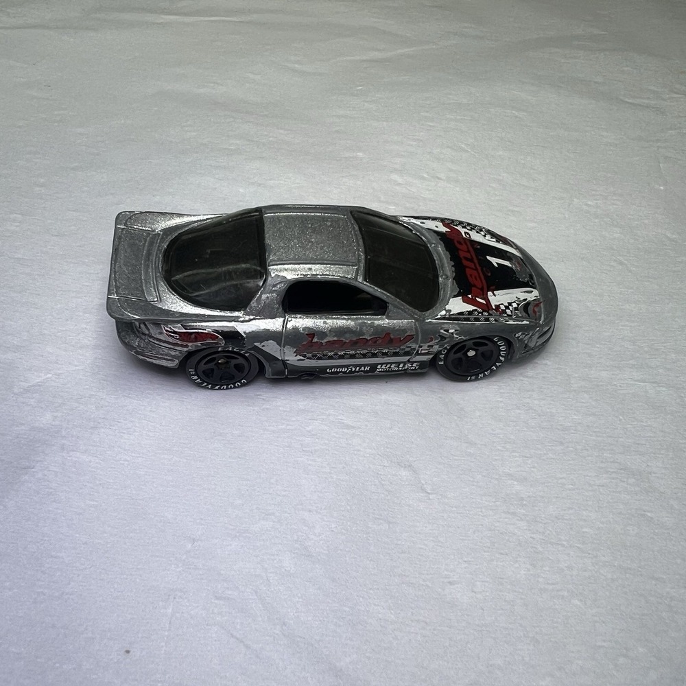 VTG 1997 Hot Wheels Pontiac IROC Firebird Silver /‎ Grey Goodyear Handy Racing